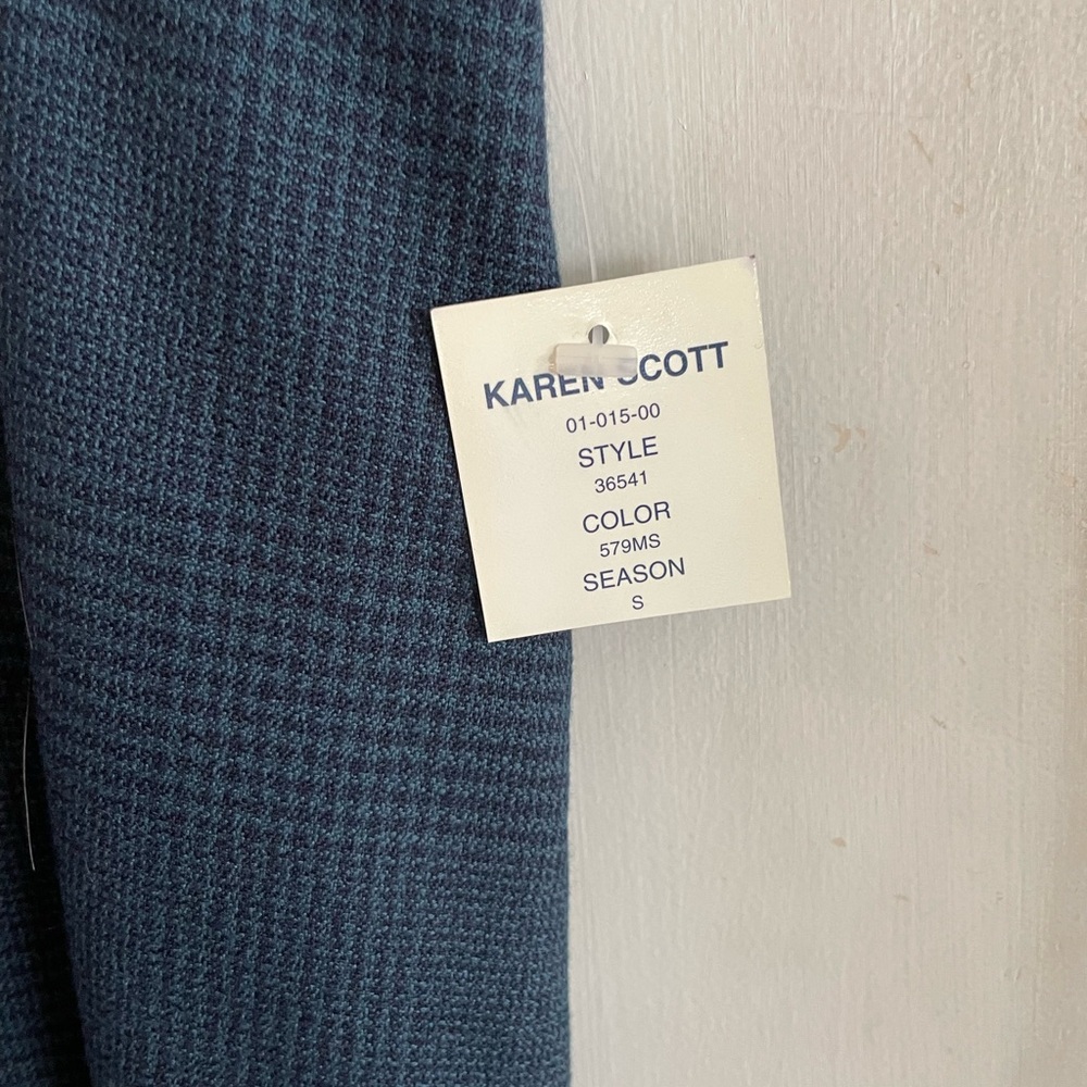 Vintage Karen Scott Women's Blue Jacket and Skirt New With Tags - Picture 5 of 9